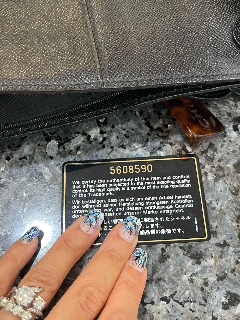 Chanel Black Leather Tote Bag